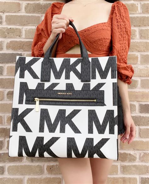 michael kors large logo tote.